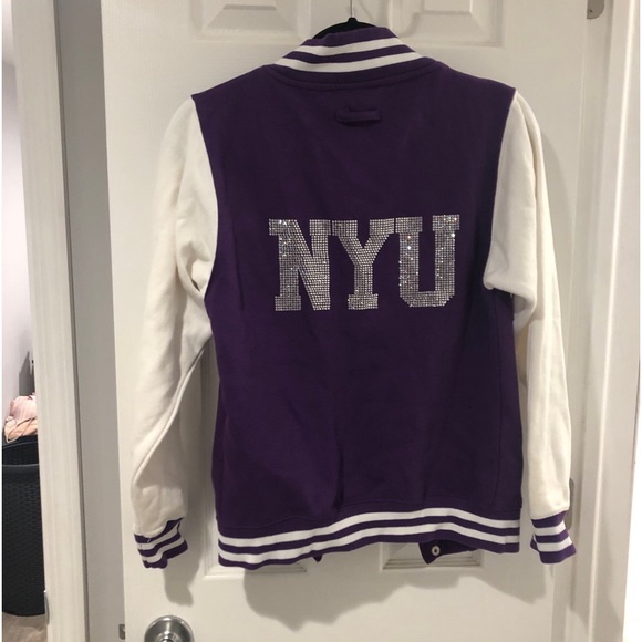 Nyu letterman jacket sale
